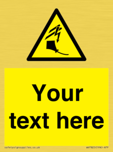 Custom warning kite flying near powerlines